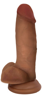 Jock Dark Bareskin Dildo with Balls - 7 Inch