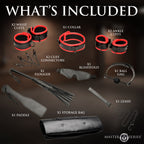 Scarlet Seduction Leather Bondage Travel Set