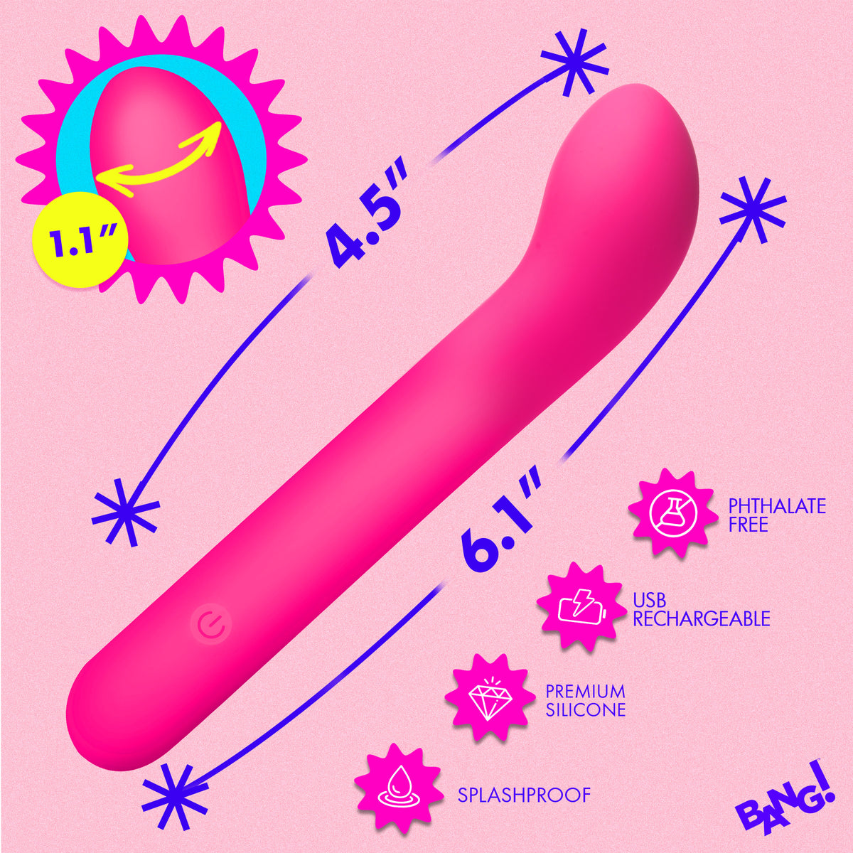 G-Spot Flexible Silicone Vibrator