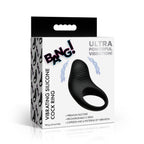 Vibrating Silicone Cock Ring - Black