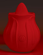 Bloomgasm Wild Violet 10X Silicone Clit Licking Stimulator - Red