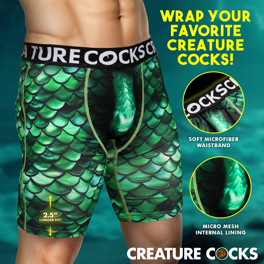 Creature Wear Cockness Monster Lake Creature Boxer Shorts