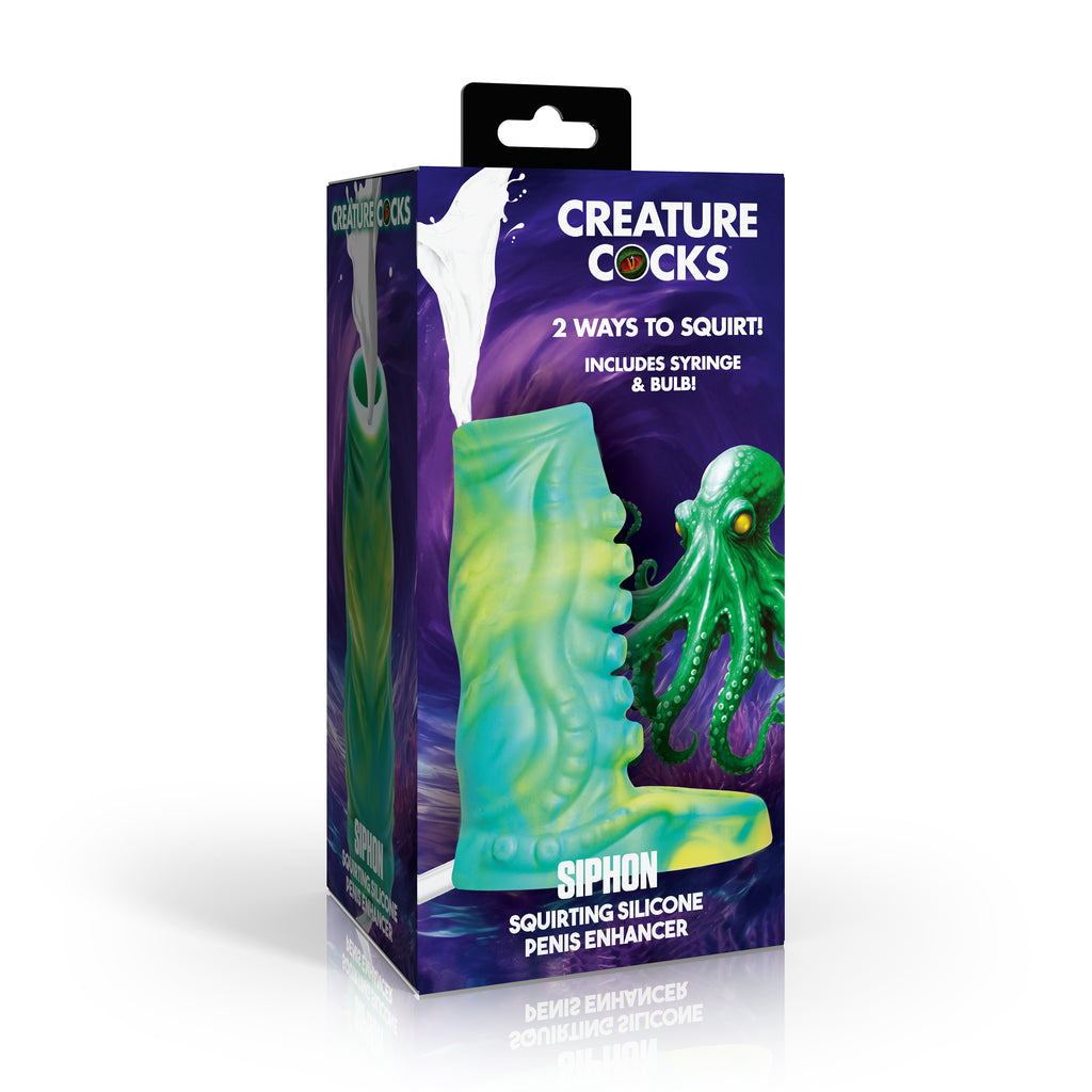 Tentacle Squirting Silicone Penis Enhancer