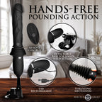 Ultimate Power Pounder Vibrating & Thrusting Silicone Dildo w/ Remote