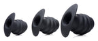 Hive Ass Tunnel Silicone Ribbed Hollow Anal Plug - Large