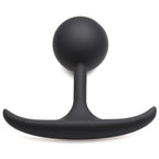 Premium Silicone Round Weighted Anal Plug - Medium