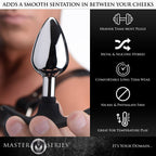 Dark Invader Metal and Silicone Anal Plug - Medium