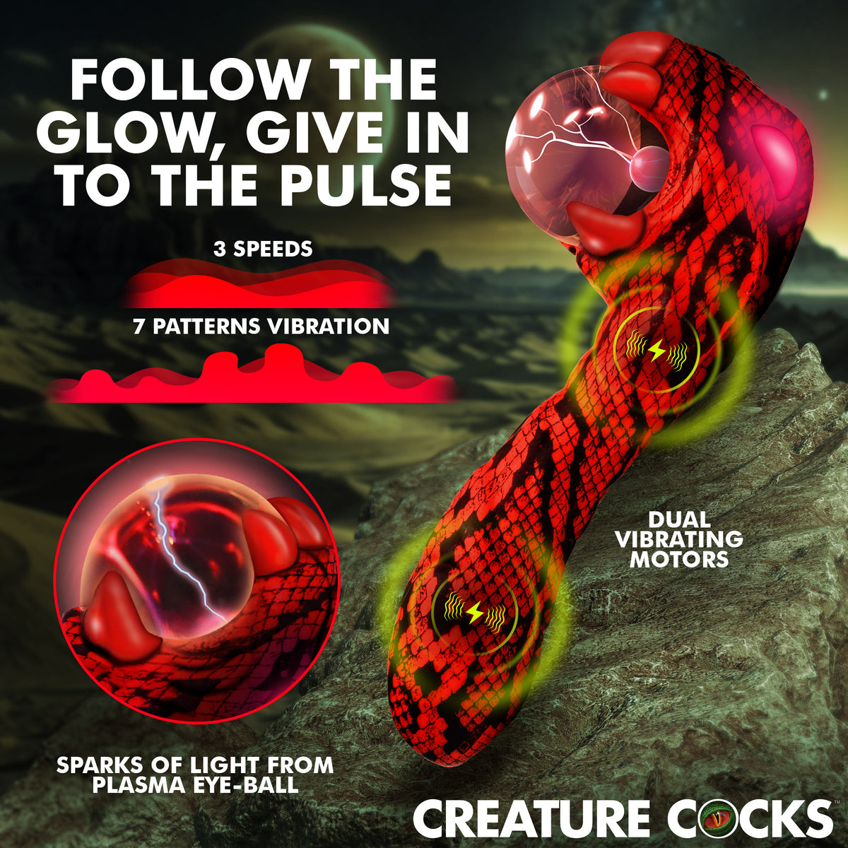 Cobra Silicone Plasma Vibrator