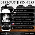 Jizz Unscented Water-Based Lube - 34oz