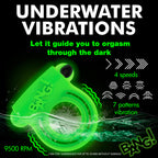 Glow-in-the-Dark Silicone Vibrating Cock Ring