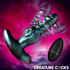 Octo-Squirm Vibrating and Squirming Silicone Anal Plug