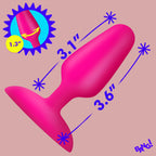 Flexible Vibrating Silicone Butt Plug