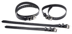 4 Pack Leather Locking Bondage Straps