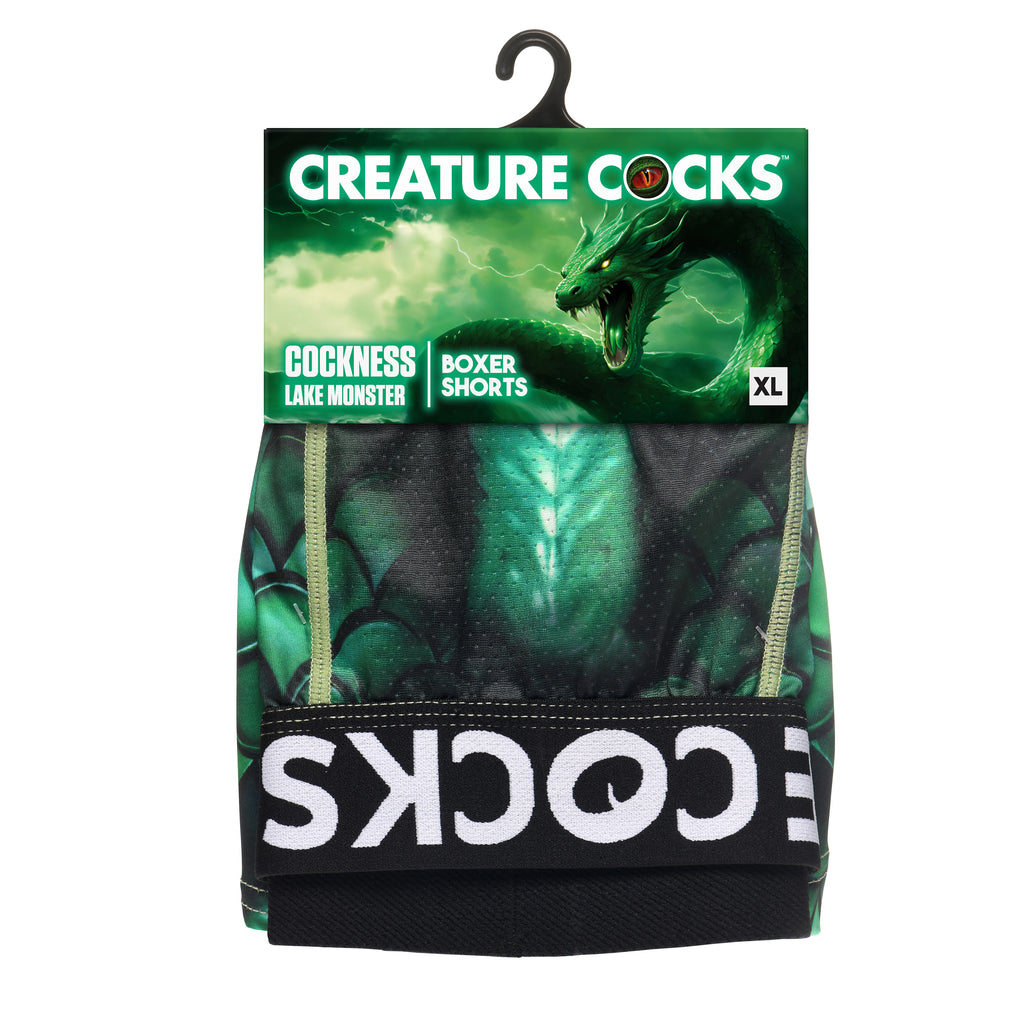 Creature Wear Cockness Monster Lake Creature Boxer Shorts