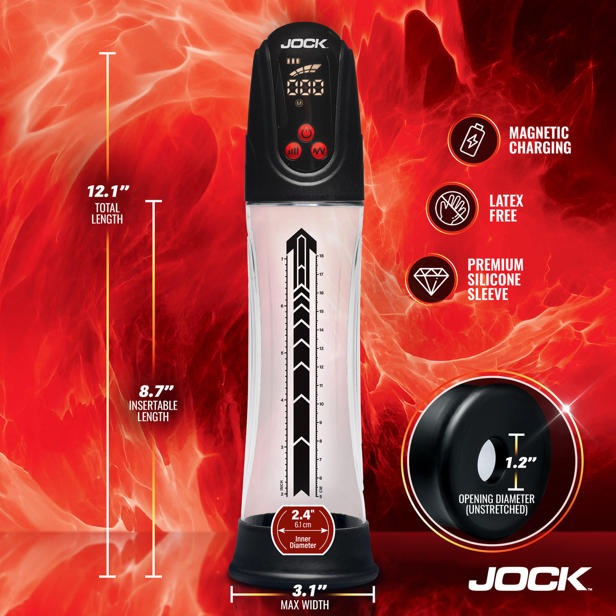 Power Up Digital Automatic Waterproof Penis Pump