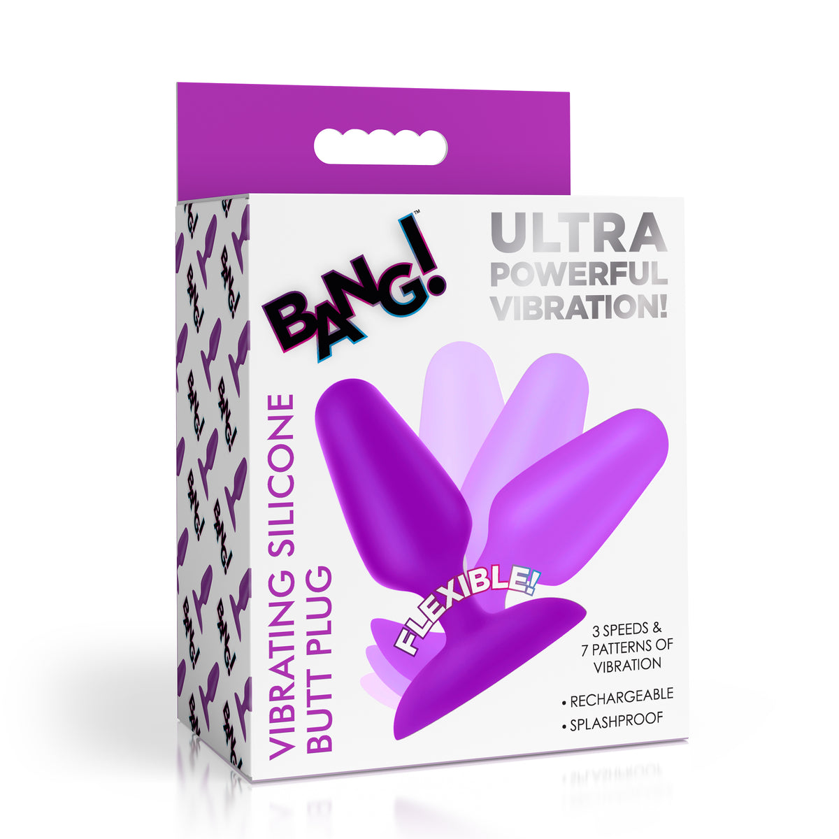 Flexible Vibrating Silicone Butt Plug