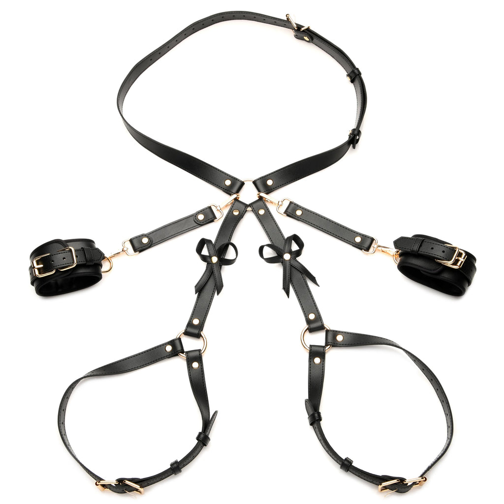 Bondage Thigh Harness with Bows - M/L