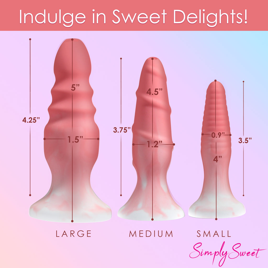 3 Piece Silicone Butt Plug Set