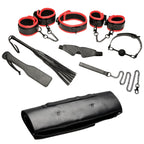 Scarlet Seduction Leather Bondage Travel Set