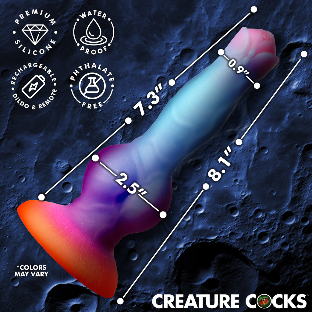 Astro Cock Vibrating Glow-in-the-Dark Silicone Dildo