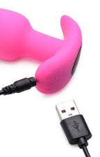 Remote Control 21X Vibrating Silicone Butt Plug