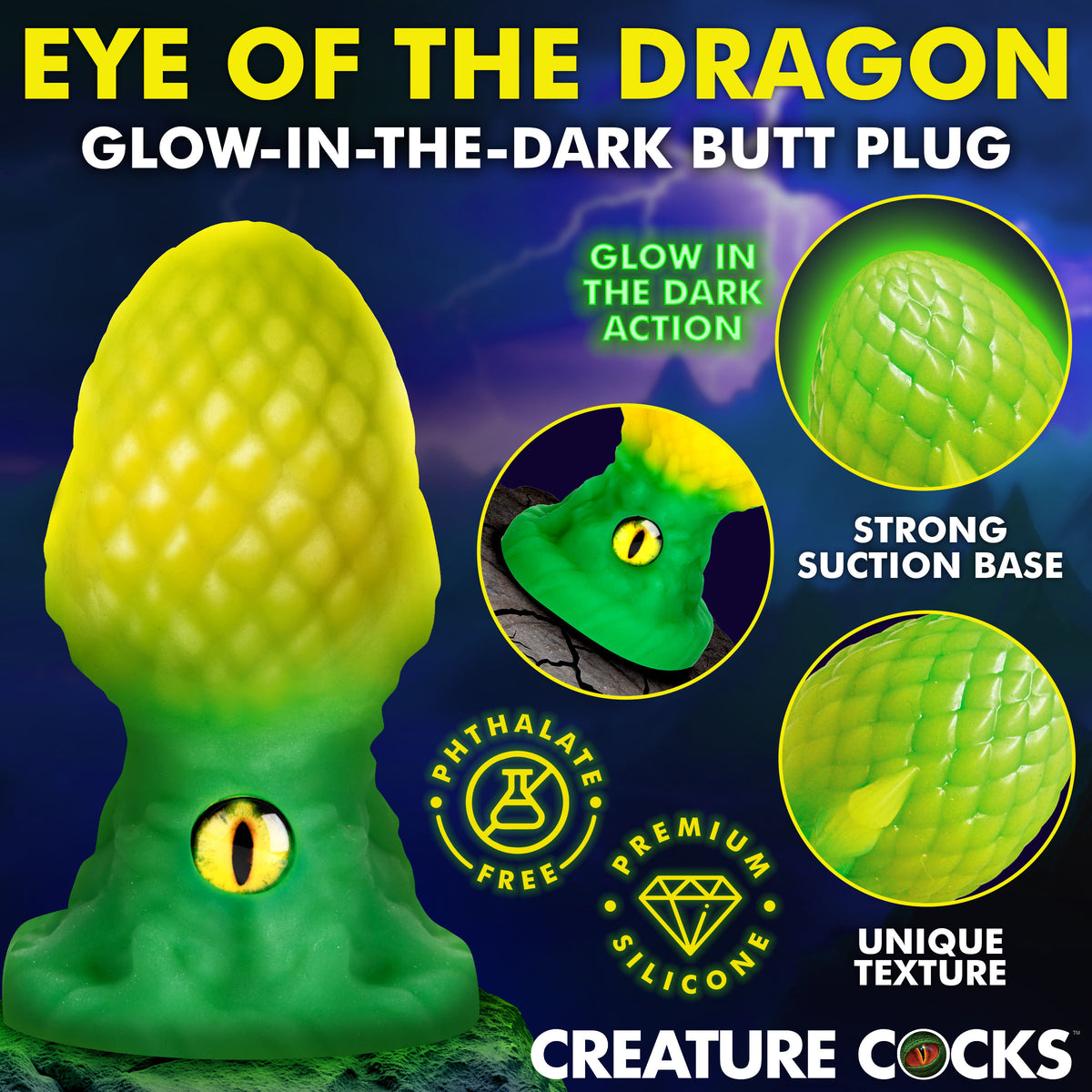 Eye of the Dragon Silicone Butt Plug