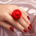 Rose Ring Discreet Finger Vibrator