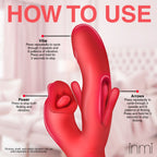 Kissing and Flicking Silicone Vibrator