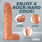 9" Dildo with Balls Latte