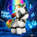 Prism Pearl Bondage Pony Keychain - Rainbow
