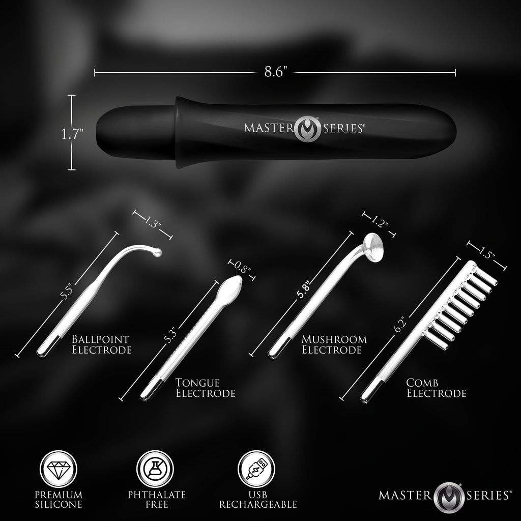 Elektrawand Rechargeable Violet Wand with Attachments