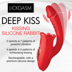 Deep Kiss Silicone Licking Rabbit Vibrator
