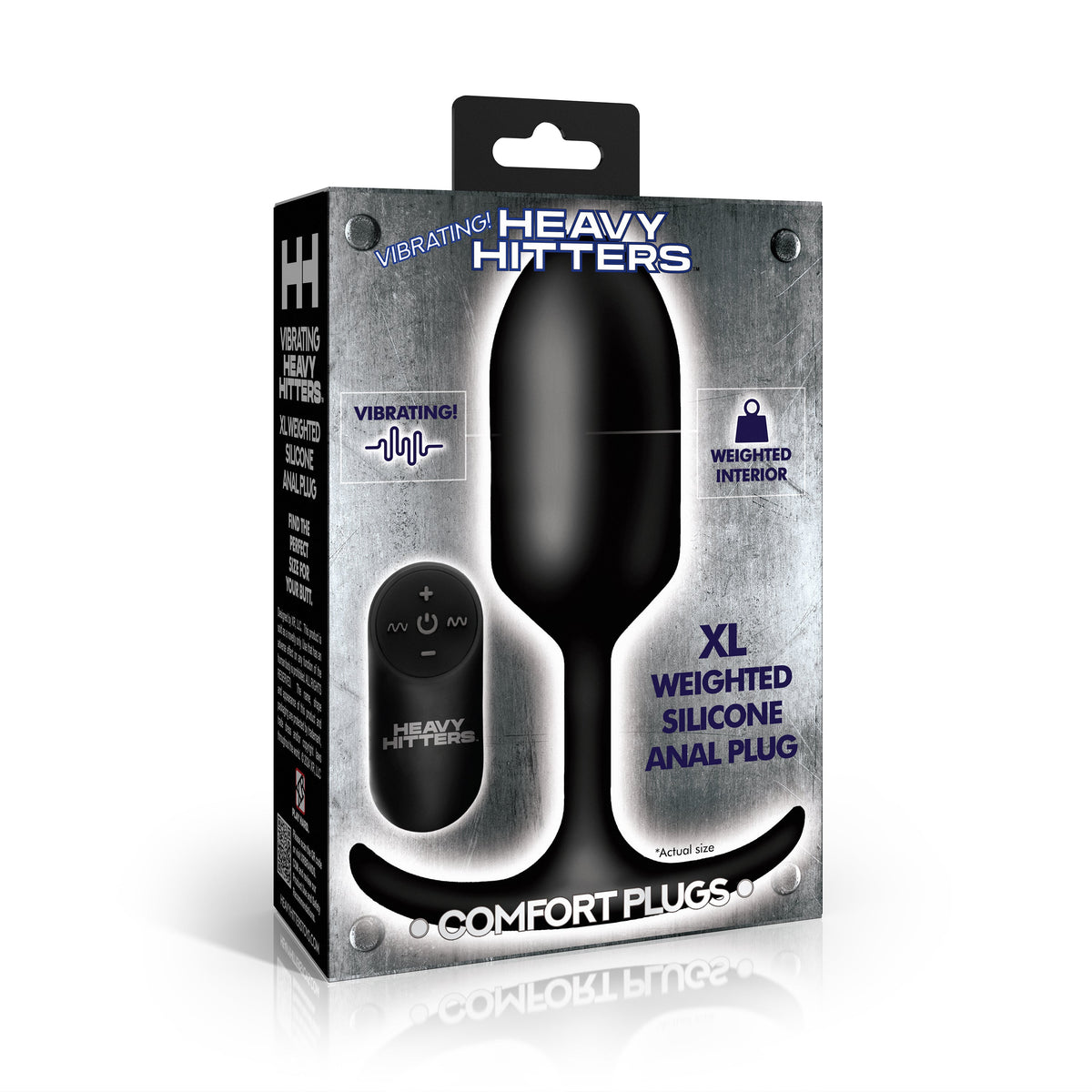 Vibrating XL Weighted Silicone Anal Plug