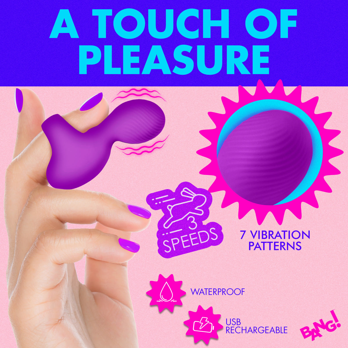 Silicone Finger Vibrator