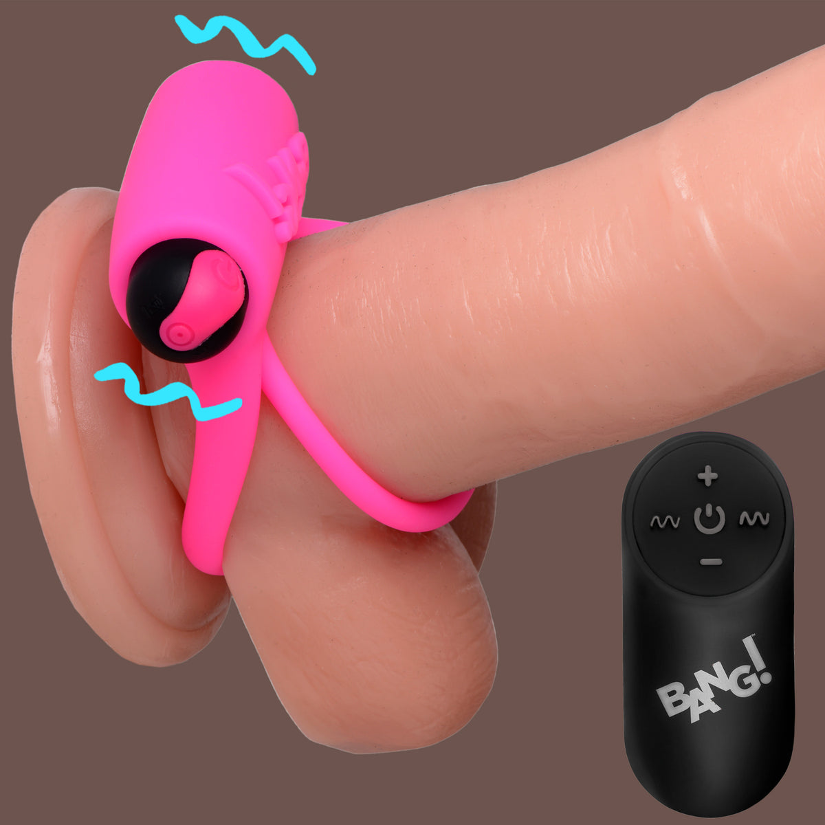 Remote Control 28X Vibrating Cock Ring and Bullet