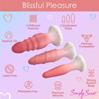 3 Piece Silicone Butt Plug Set