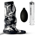 Night Prowler Squirting Silicone Penis Enhancer - Silver