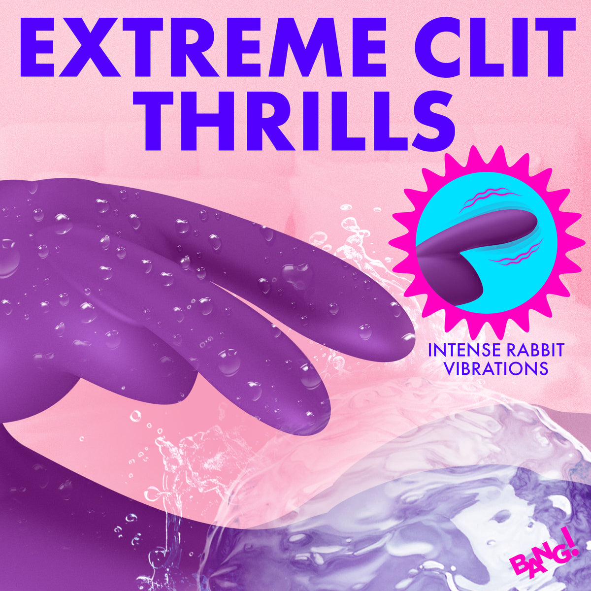 Flexible Vibrating Silicone Mini Rabbit - Purple