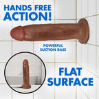 Jock Dark Bareskin Dildo - 9 Inch