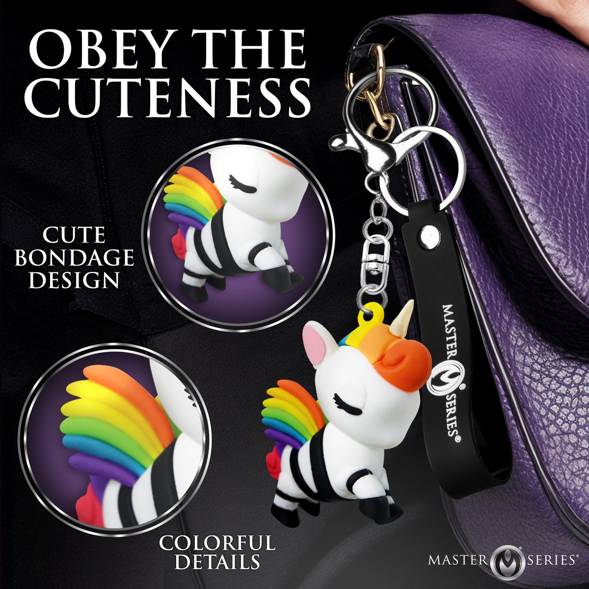 Bondage Unicorn Keychain