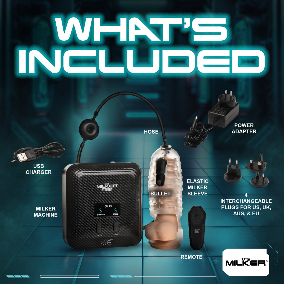 The Milker Stamina with Automatic Stroking, Suction and Vibration