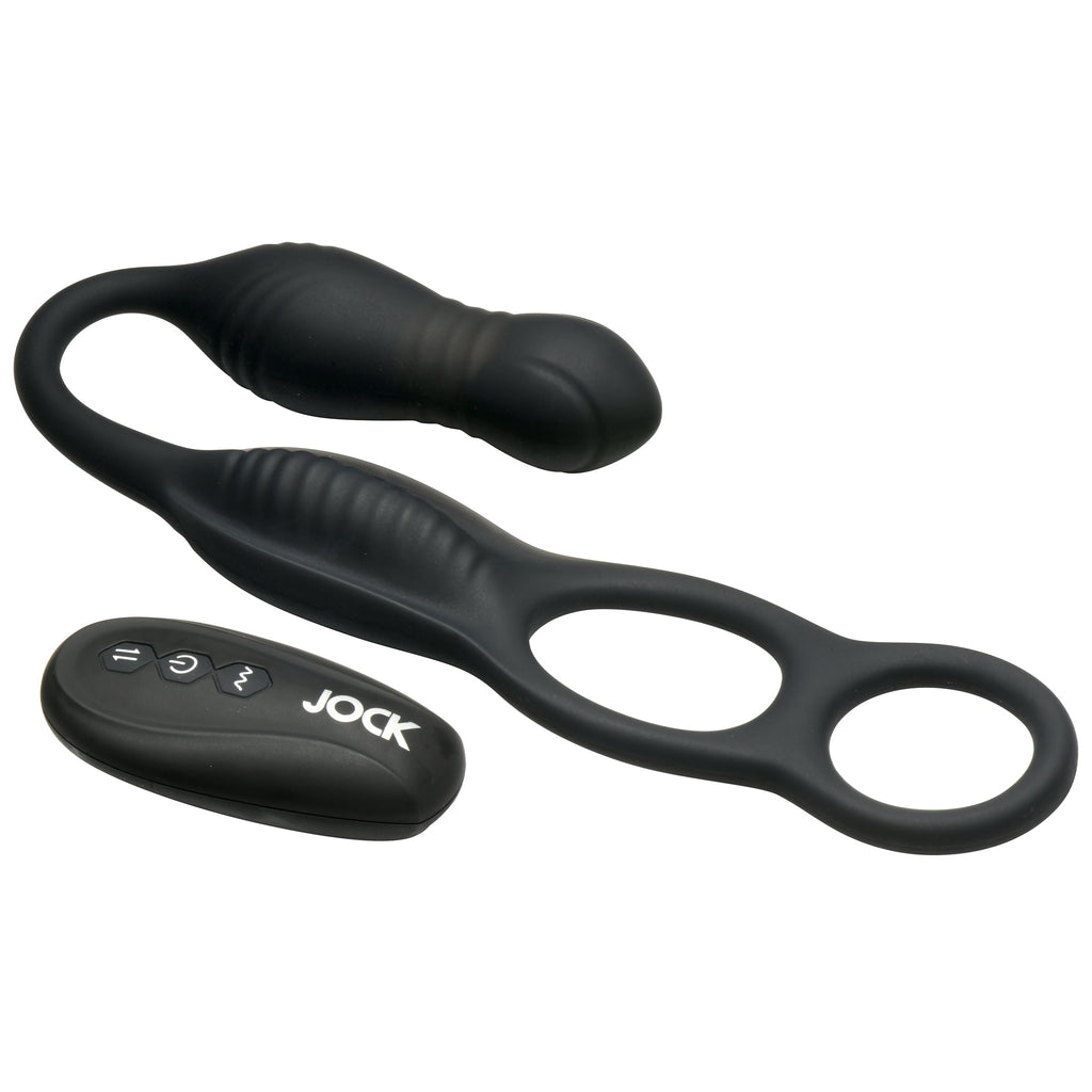 Hyper Thrusting and Vibrating Anal Plug with C-Ring