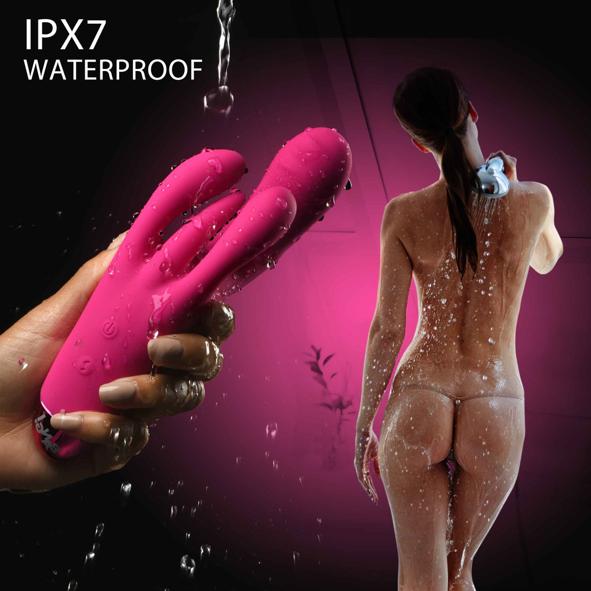 10X Triple Rabbit Silicone Vibrator